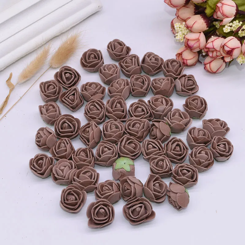 200 шт./лот 2 см мини ПЭ пенные розы искусственные цветы для украшения дома венки