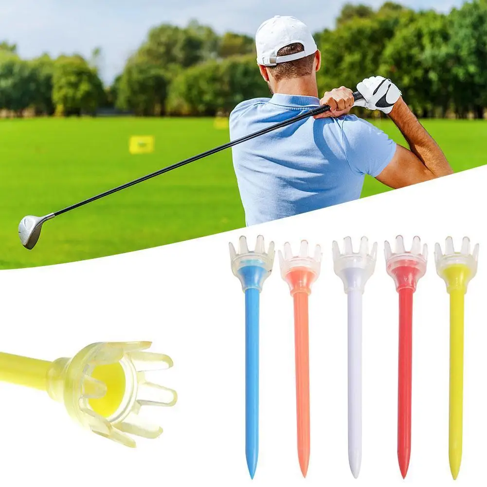 

5Pcs/set PVC Golf Tee Mixed Color Crown Golf Tee Portable Plastic Accessories 42/54/70/83mm Golf Tee Golf B1P8