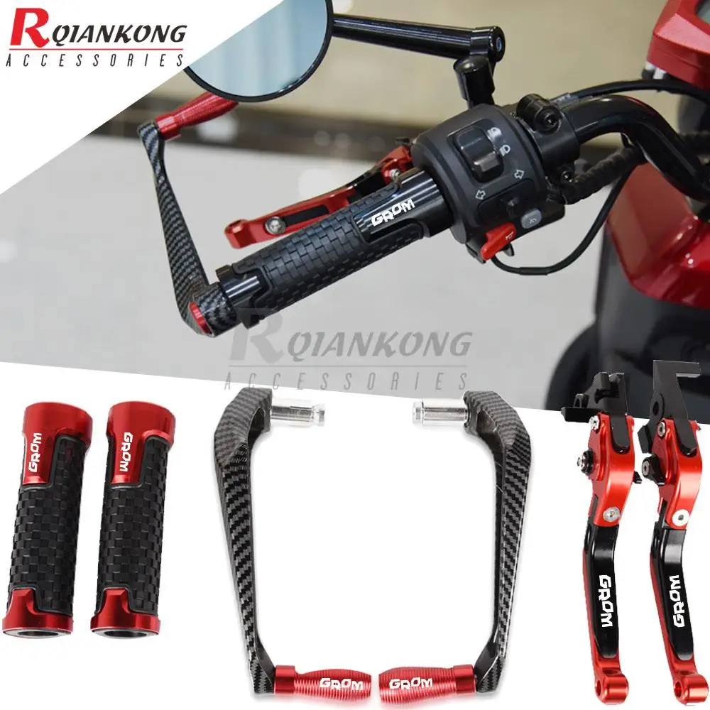 

Motorcycle Handlebar Grips Brake Clutch Levers Protection Handle Lever Guard Accessory For HONDA GROM MSX125 2014 2015 2016 2017