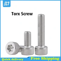 torx hex socket head screw metric thread six lobe hexagonal allen cap bolt 304 stainless steel m3 m4 m5