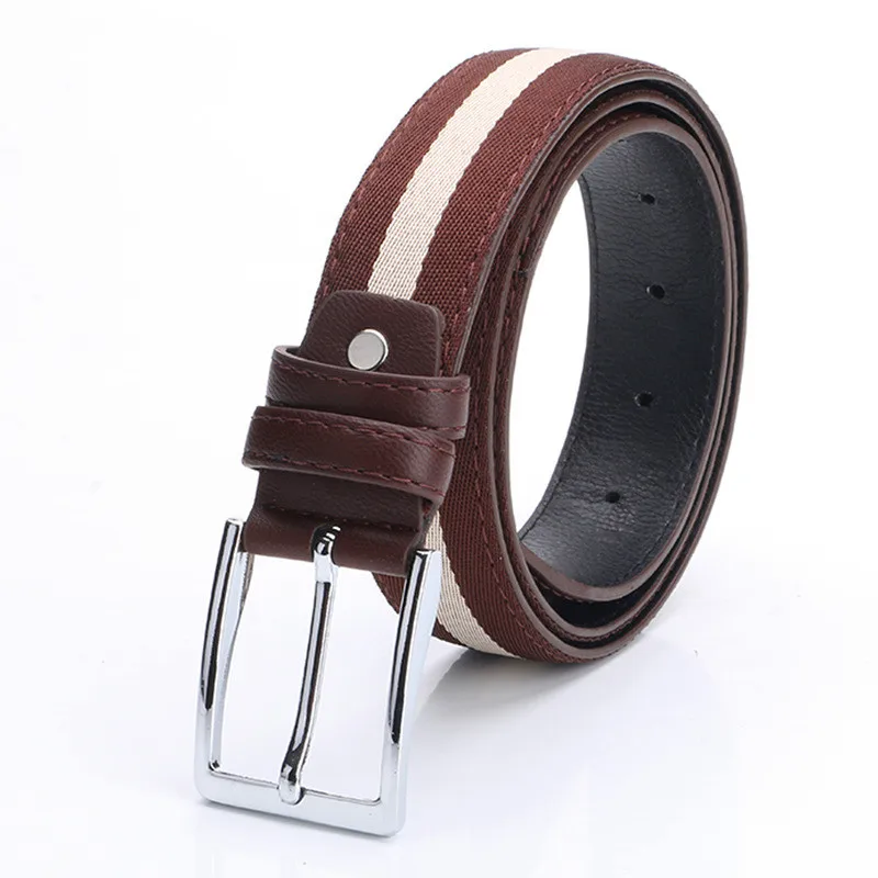 TJ-Tianjun мужской холщовый ремень новый корейский стиль булавка на пуговицах