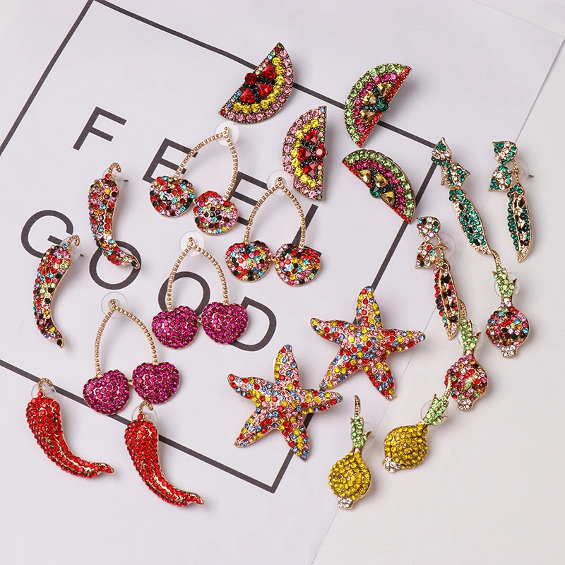 Оптовая продажа серьги JUJIA нового дизайна свадебные Подвесные для женщин