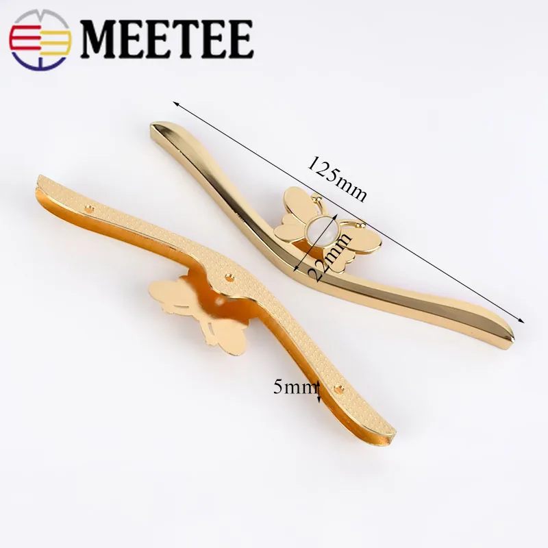 5 шт. 125x26 мм жемчужная сумка угловой декоративные пряжки винты для защиты кромка