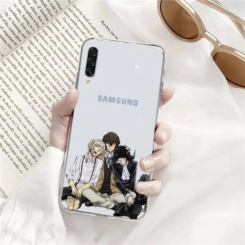 

bungou stray dogs anime Phone Case Transparent for Samsung s9 s10 s20 Huawei honor P20 P30 P40 xiaomi note mi 8 9 pro lite plus