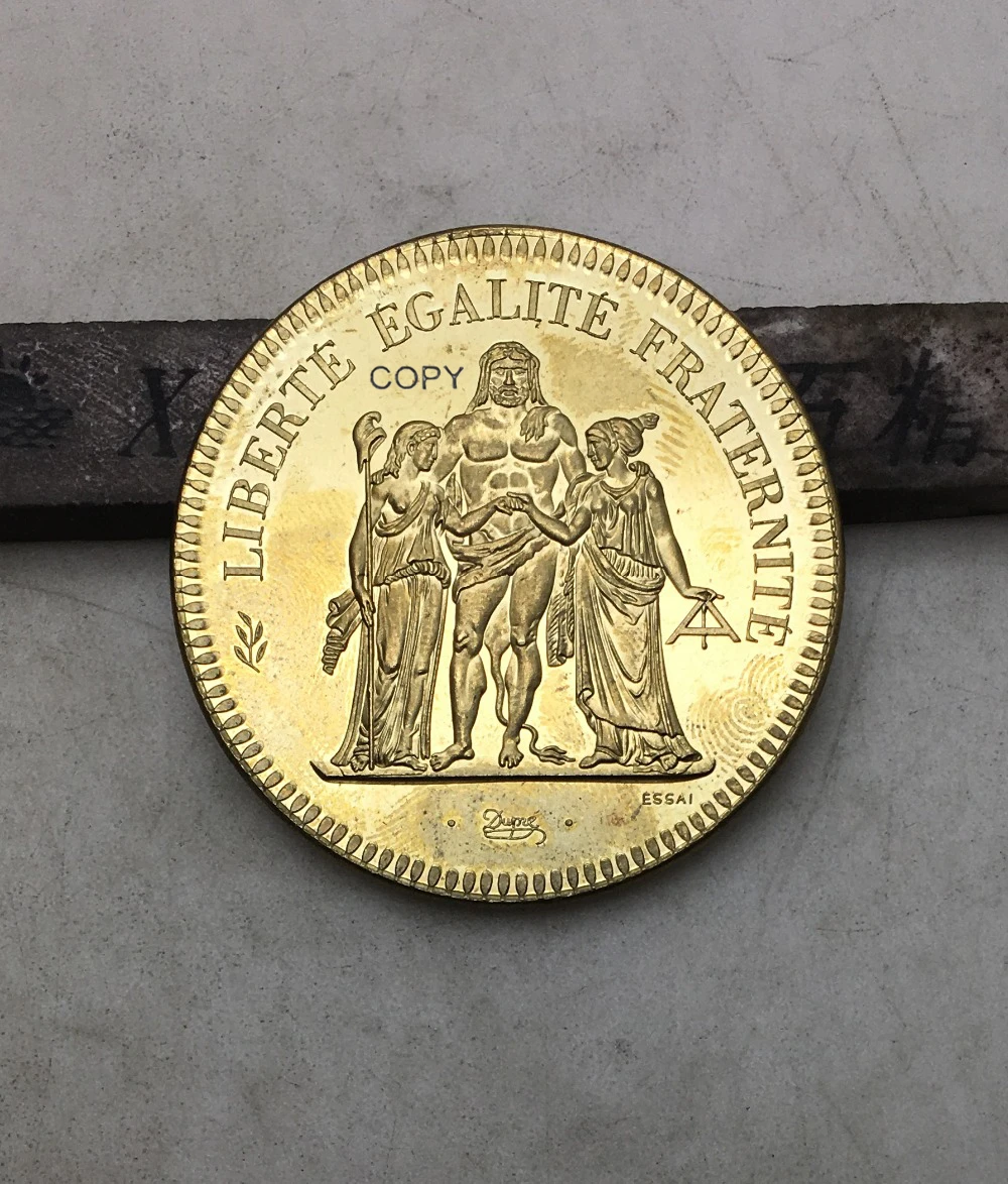 Французская реестра франчеса 1973 20 франков либертетский эгалит золотая монета из