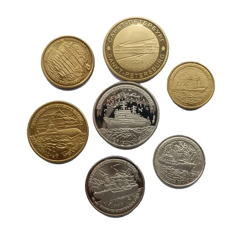 1 компл./лот комплект копий of Coin 300 лет Российского флота и 50 наборов victory