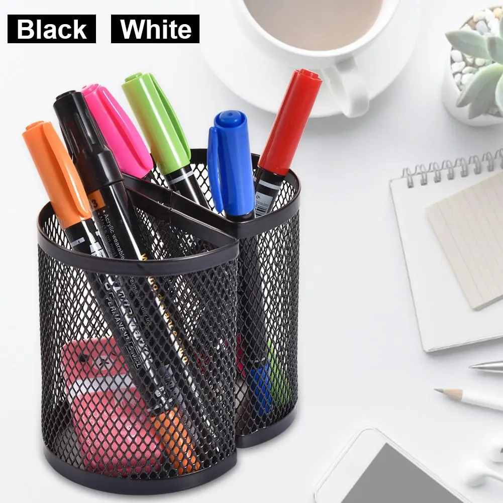 

Magnetic Pen Holder for Whiteboard Refrigerator, Mesh Storage Magnetic Basket, Locker Organizer Accessories