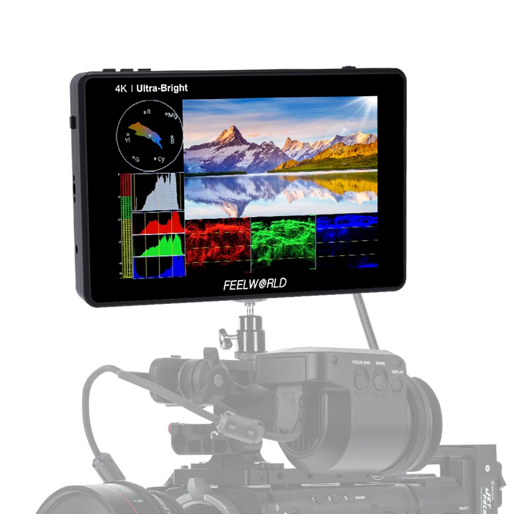 Bestellen FEELWORLD 7 Zoll DSLR Kamera Feld Monitor Video Monitor 3D LUT Touchscreen FHD Auflösung Mit 4K HDMI/3G-SDI Eingang Ausgang