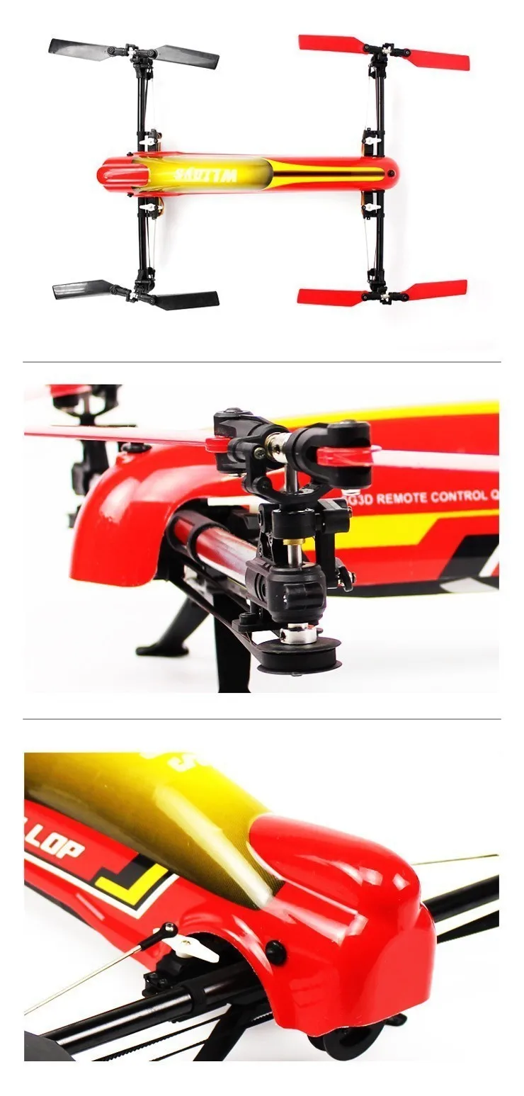 69X51X14 см WLtoys V383 Профессиональный Дрон 500 электрический 3D 6CH RC Квадрокоптер с бесщеточным двигателем трюковый Дрон ZLRC