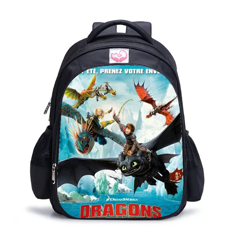Детский школьный ранец с героями мультфильмов Как приручить дракона большой