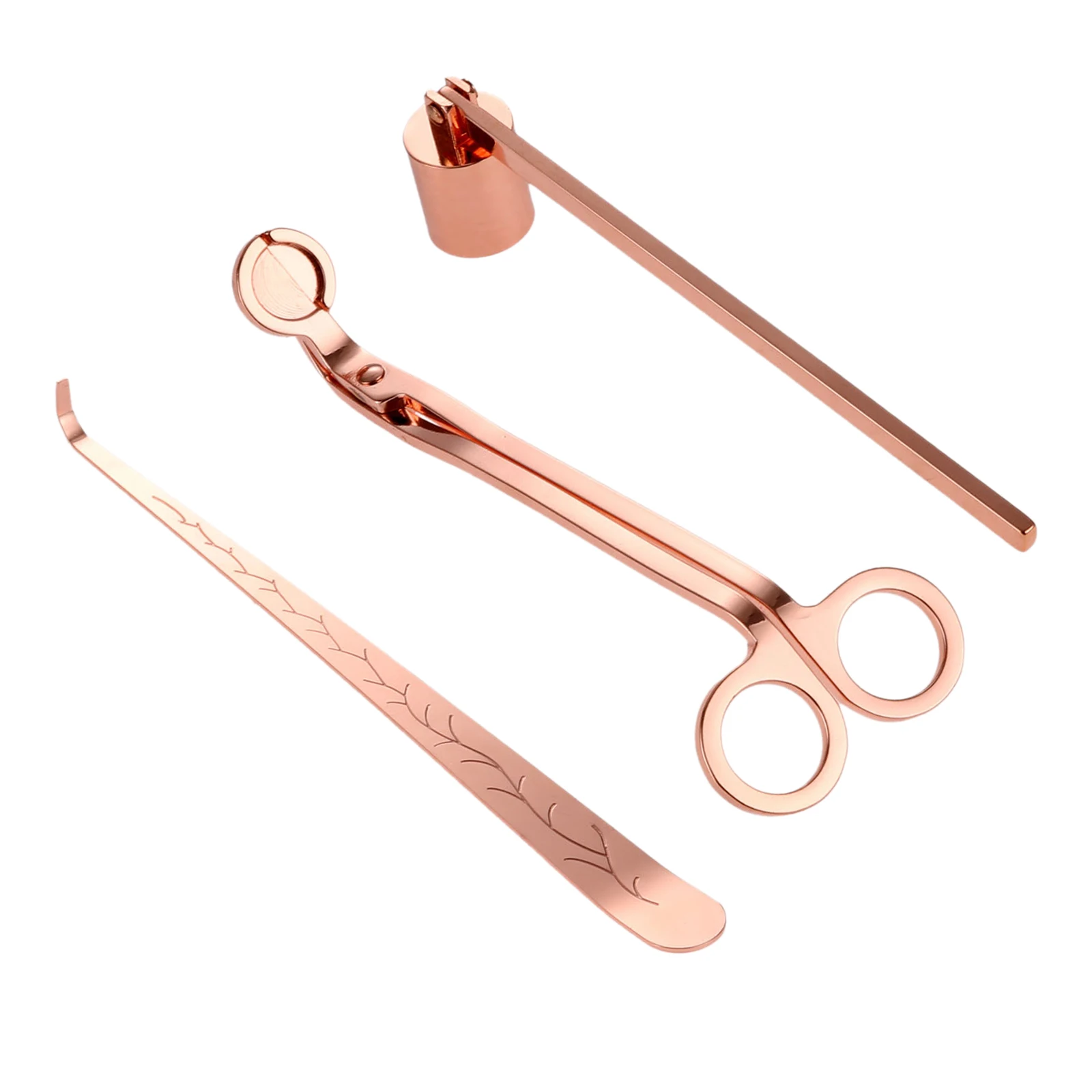 3 шт./компл. лампы в форме свечи снаффер триммер крюк Нержавеющая сталь свечные