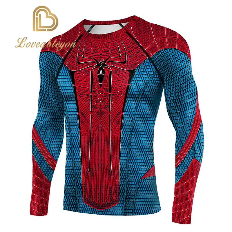 Новые футболки с объемным принтом Человека паука рукавами реглан и супергероями