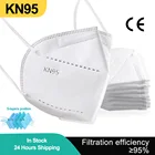 Маска KN95 для взрослых, черная, белая, с 5-слойным фильтром KN95, одобренная FPP2 маска, респиратор, маска для лица KN95 FFP2