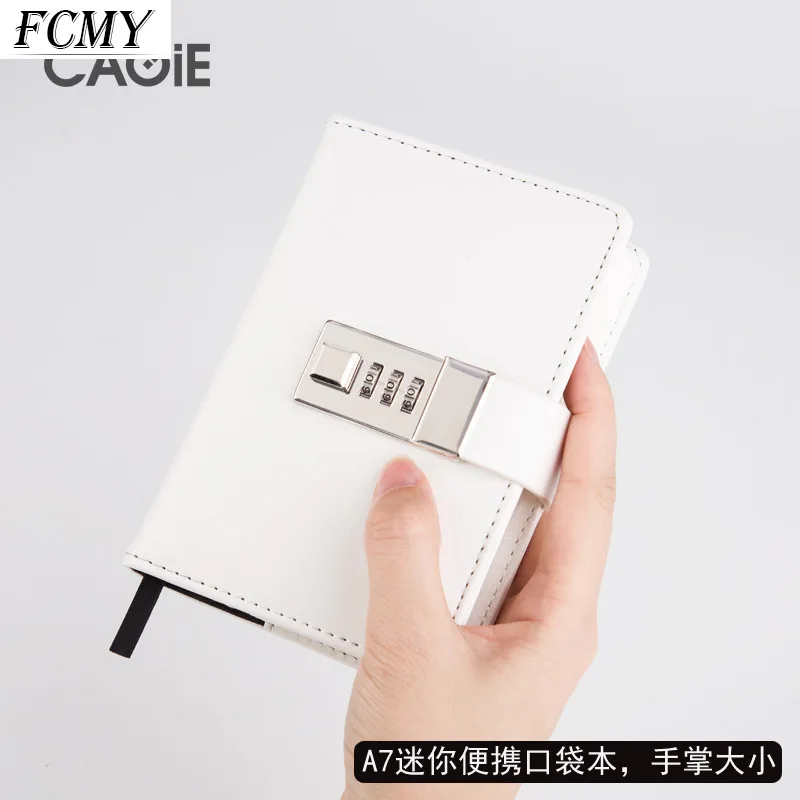 

Creative A7 Planner Notebooks and Journals Password Agenda Diary with Lock Note Book for School Office Supplies Stationery