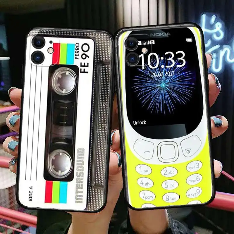 

Retro tape Phone Cases For iphone 13 Pro Max case 12 11 Pro Max 8 PLUS 7PLUS 6S XR X XS 6 mini se mobile cell