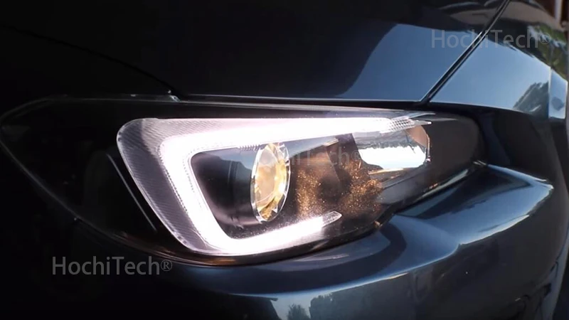 Автомобильный мигающий для Subaru WRX/STI светодиодный DRL Дневной ходовой свет Дневной Водонепроницаемый желтый сигнал