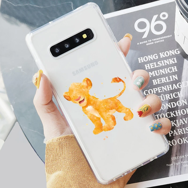 TPU Король Лев simba Pumba Hakuna Matata мягкий чехол для телефона samsung S7 Edeg S8 S9 Plus S10+ S10E Lite A50 A70 NOTE8 - Цвет: TPU