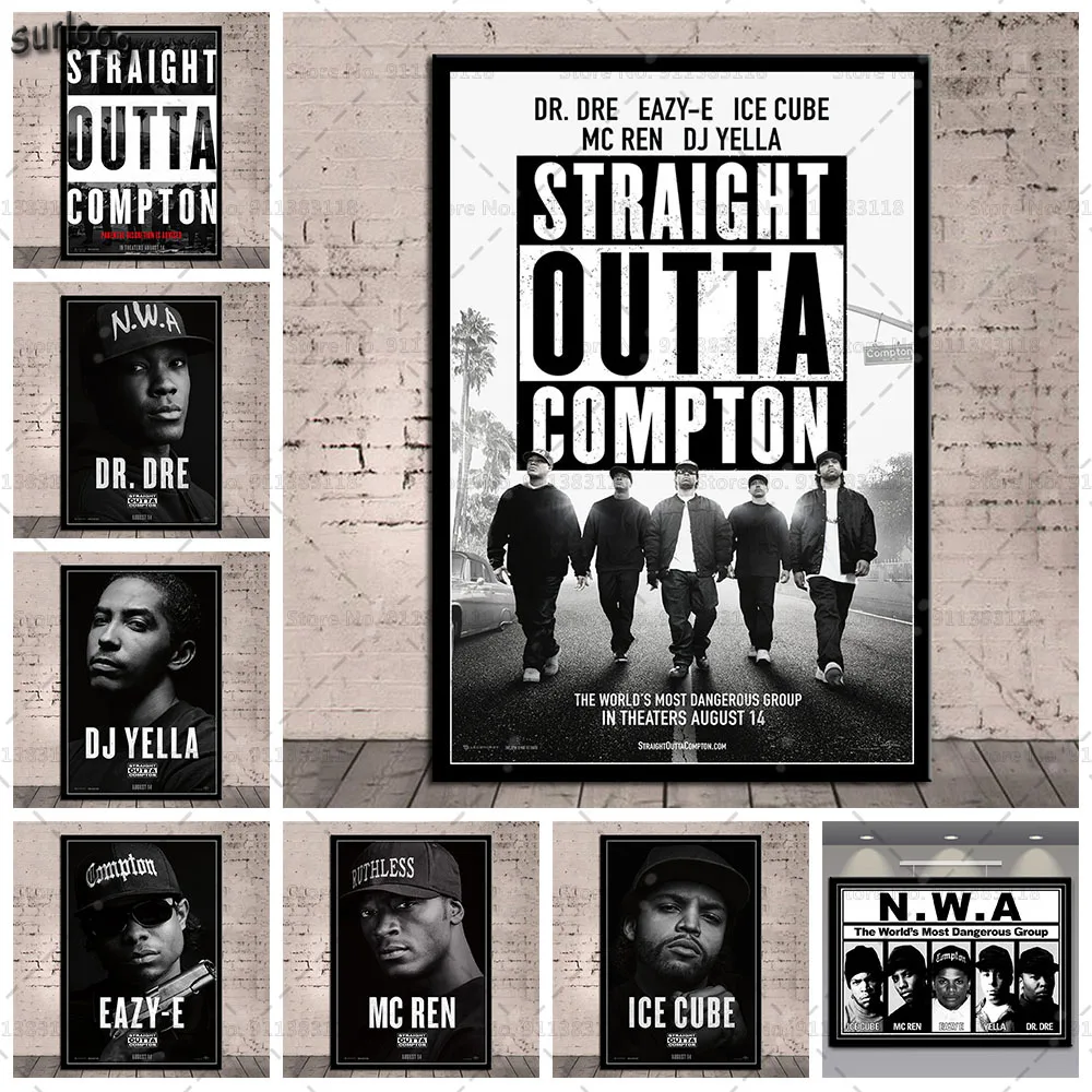 Постеры и принты с изображением льда Доктор Дре эзи-е прямо из Compton NWA Настенная