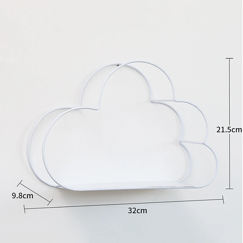 Скандинавский дизайн в форме облака железные стеллажи для хранения подвесная