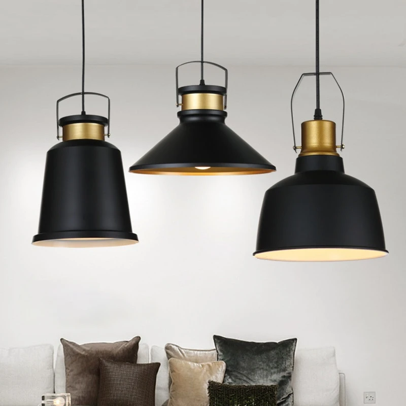 Скандинавская винтажная промышленная Подвесная лампа освещение для бара кофе