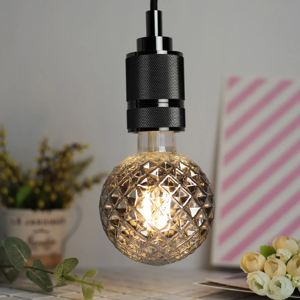 TIANFAN Edison ЛАМПЫ G95 кристальная лампа Светодиодная в форме шара-глобуса винтажная нить 4 Вт декоративная лампа накаливания