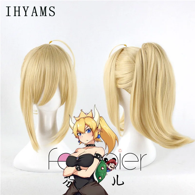 

Парик для косплея из аниме «Fate stay night saber Lily Golden», для костюма на Хэллоуин, искусственные волосы с чипом для конского хвоста, большой заказ