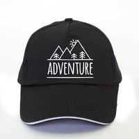 harajuku design mountain adventure baseball cap 100cotton men women letters print snapback hats coming adventure summer hat