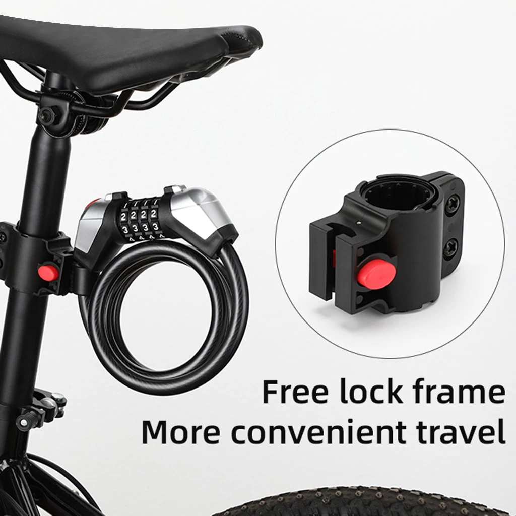 Велосипедный Замок трос хорошее качество велосипед безопасности Противоугонная
