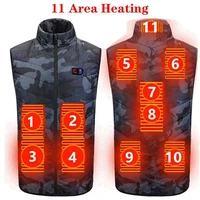 2021 heated jacket fashion men coat intelligent usb electric heating thermal warm clothes winter heated vest plus s 5xl size