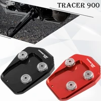motorcycle aluminum foot enlarger foot side stand extension plate for yamaha tracer 900 gt 2014 2021 2020 2019 2018 2017 2016