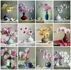 EverShine 5D Алмазная живопись цветы вышивка крестом Алмазная вышивка Ваза полная площадь Алмазный Орхидея мозаика искусство хобби подарок