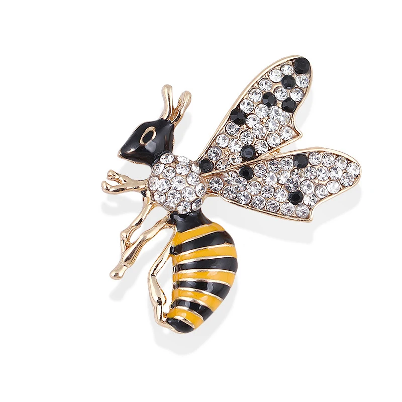 Модные эмалированные пчелы Металлические Мини броши булавки для мужчин и женщин