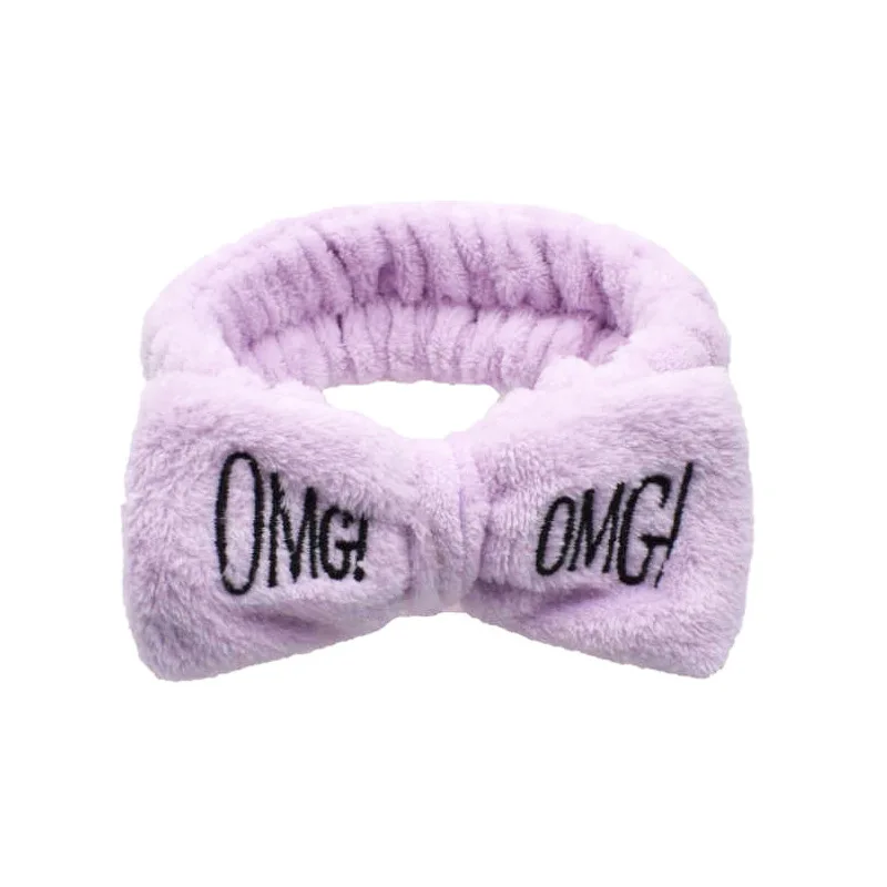 

Headband for Women Girls Turban Fashion Hair Accessories Wash Face Hair Holder Hairbands Soft Warm Coral Fleece Bow Animal Ears