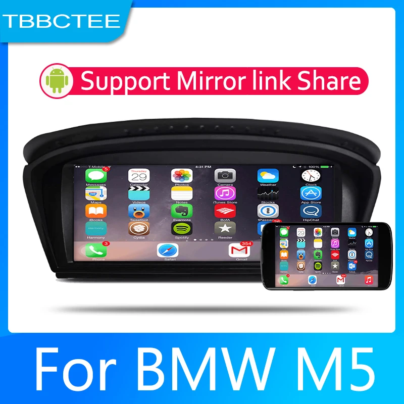 Для BMW M5 2004 2005 2006 2007 2008 2009 CCC CIC 1080P IPS LCD экран Android 8 Core автомобильное радио BT 3G4G AUX GPS