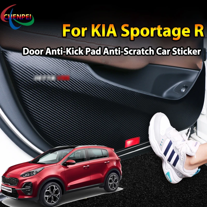 

For KIA Sportage R 2011-2021 Car Door Anti Kick Pad Protection Stickers Car Interior Decoration Accessories