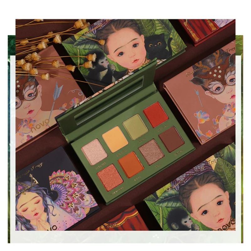 Палитра теней для век с бриллиантами матовые блестящие тени Женская век| |