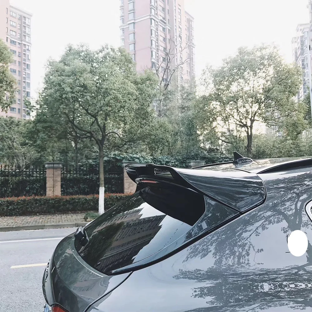 Настоящее углеродное волокно задняя крыша окна спойлер для Maserati Levante SUV 2017