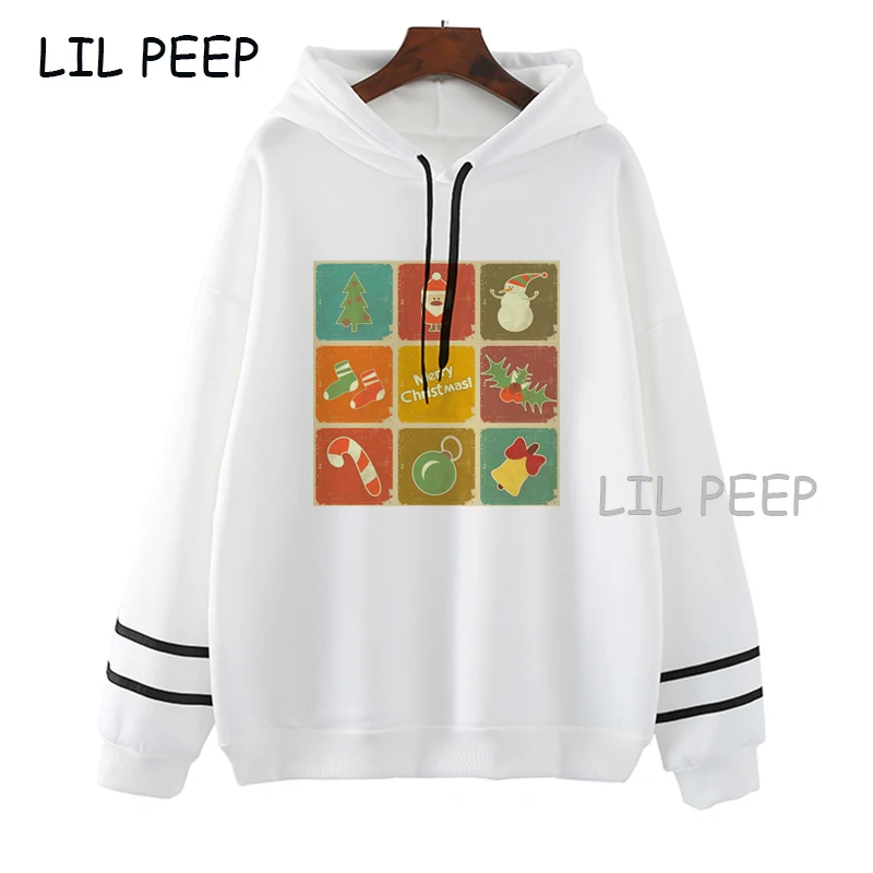 

Худи с рождественской елкой, модная женская одежда, милые толстовки с принтом, повседневный пуловер с длинным рукавом, топы, одежда оверсайз