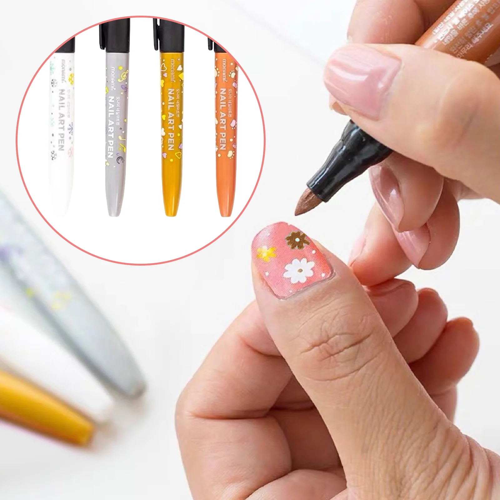 Сделай сам белый французский маникюр лак для ногтей ручка украшения инструменты