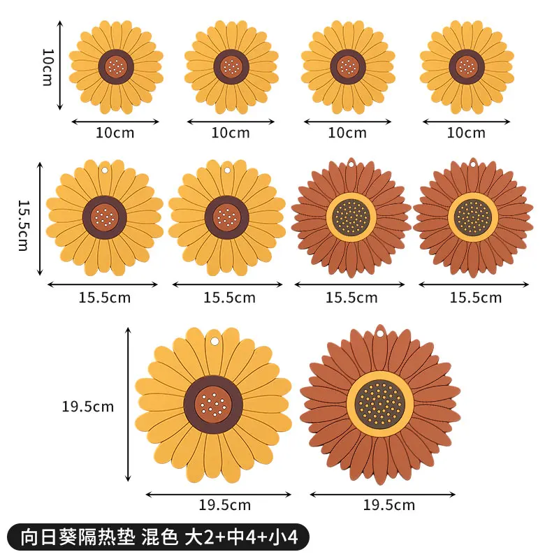 

1Pcs Food Grade Mat Silicone Heat Resistant Insulation Placemat Tray Non-slip Pot Holder Table cup Placemat Kitchen Accessories