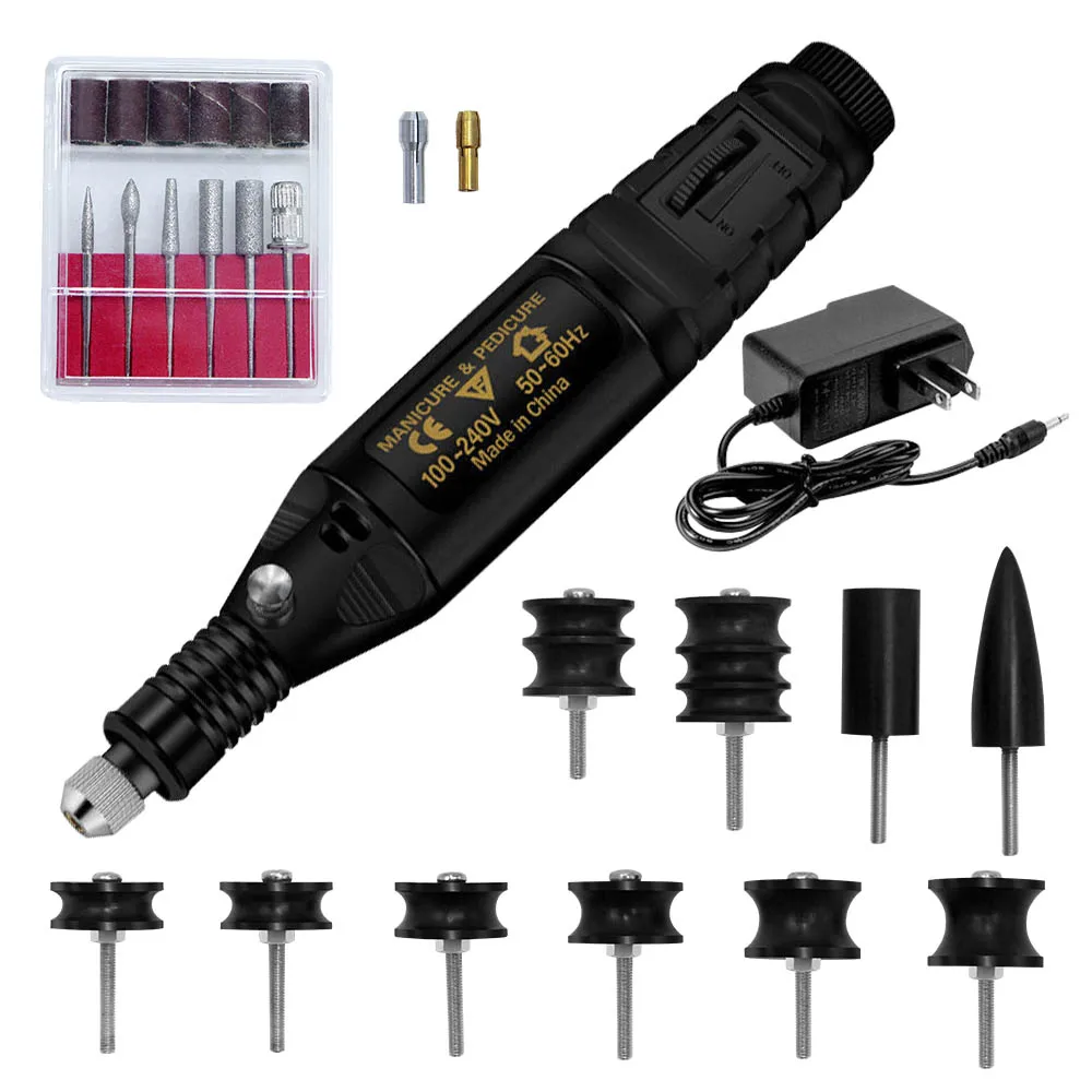 Электрическая шлифовальная машинка для обработки кожаных кромок с 10