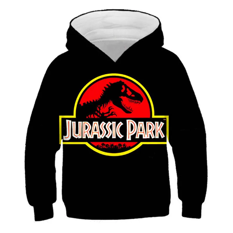 

Jurassic Park Cartoon Dinosaur Print Boys Sweatshirts for Kids Clothes Autumn Children Hoodies Clothing 2021 Kids Girls Costume