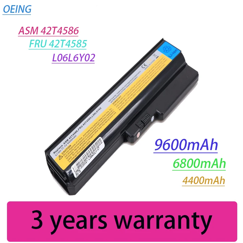 

new Laptop Battery for Lenovo IdeaPad 51J0226 57Y6266 42T4586 42T4728 42T4585 42T4727 L06L6Y02 L08L6C02 L08O6C02 L08S6C02