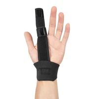 fixing strap protective sleeve injuries broken fingers hand trigger finger extension splint fixing belt support adjustable qhoe