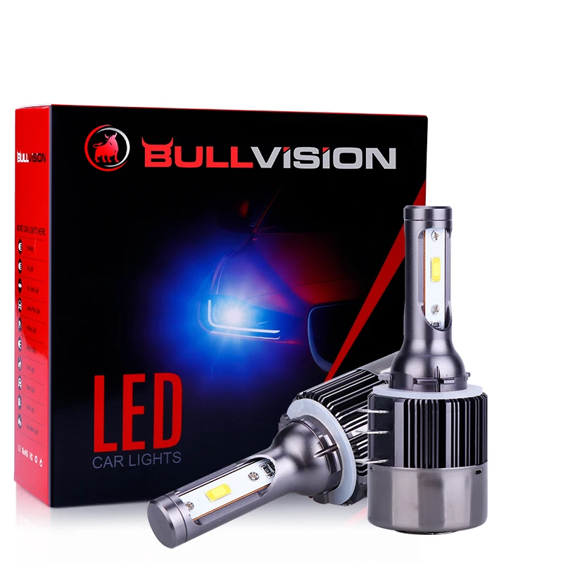 Bullvision H15 Led чипов CSP 16000lm 90 Вт Дальний свет головной светильник s в солнечные дни Бег