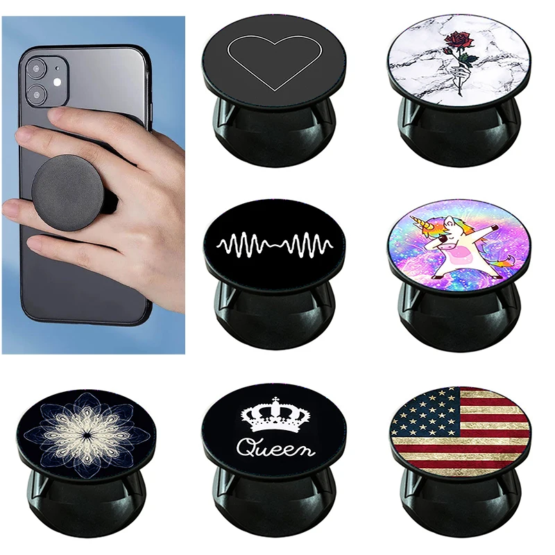 

Fold Fashion finger ring extension bracket foldable butterfly handle pocket socket for mobile phone Grip tok