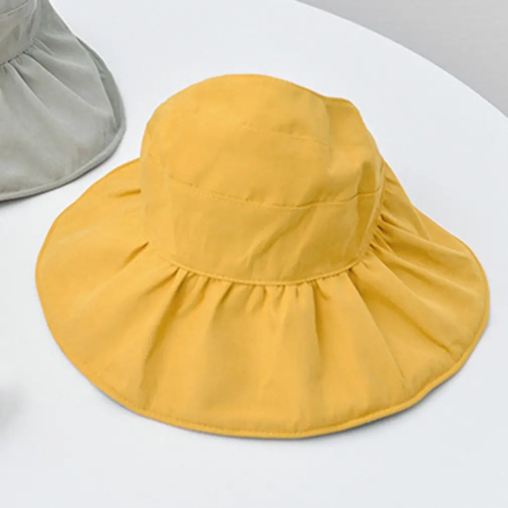 

Baby Children Visor Hats Caps Cotton Double-Sided Lattice Adjustable Soft Empty Sunhat Baseball Cap 1 Piece