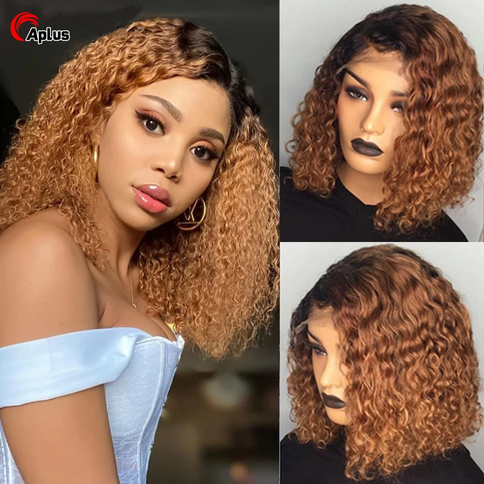 

613 светлые эффектом деграде (переход от темного к 1B 30 99j Waterwave парик 4X4 парики из человеческих волос парики бразильская блондинка Lacewig коротки...