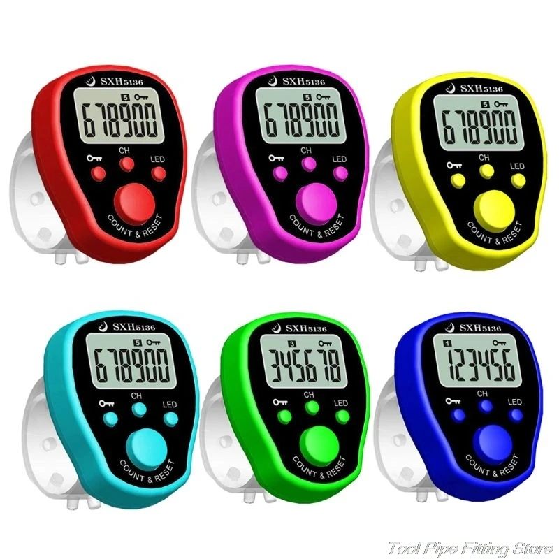 

5 Channel Finger Counter LCD Electronic Digital Chanting Counters Tally Counter F05 21 Dropshipping