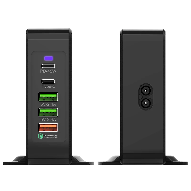 С несколькими usb-портами зарядное устройство 75 Вт PD USB-C 45 Вт быстрозарядная станция для iPhone 8 X Macbook samsung S10 Quick Charge 3,0 type C адаптер